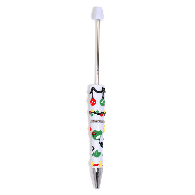 Wholesale 5pcs/pack Christmas cartoon bead pen